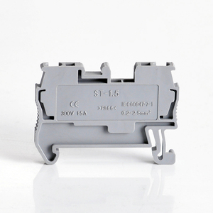 ST1.5 <strong>Push</strong> in <strong>Spring</strong> Din Rail <strong>Terminal</strong> <strong>Block</strong> 1.5mm2 V2 Flame Retardant PA Electrical Wire Connector 17.5A Pure Copper Compact - Product Image 2