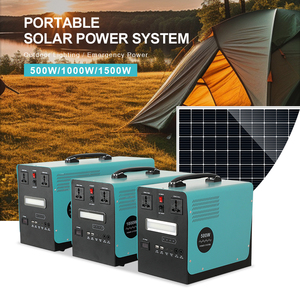新型便携式太阳能电站，带交流输出500W 1000W 1500W太阳能系统