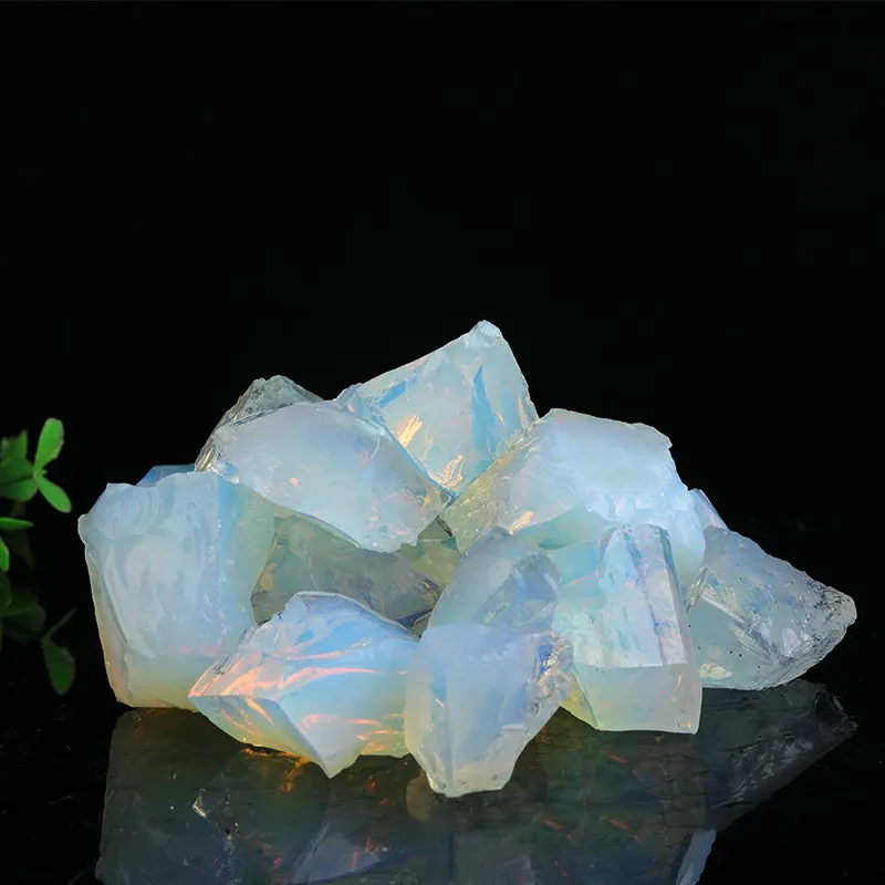 Необработанный кристалл, натуральный красочный камень, кварц, опал, необработанный камень для украшения