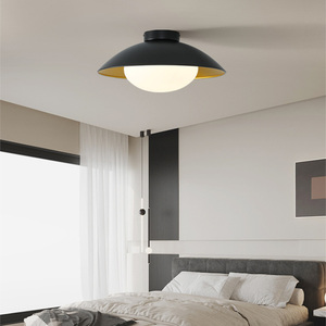 BGST Medieval LED Ceiling Lamp Black Gold Foil Niche Entry Bedroom Study Aisle Modern Atmosphere Ceiling <strong>Lighting</strong> Living Room - Product Image 3