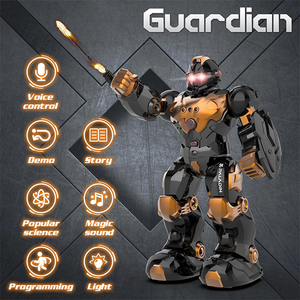 2.4G akıllı ses kontrollü robot programlanabilir jest algılama rc oyuncak robotlar ile led ışık 6 + - Product Image 3