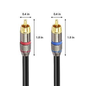 制造商原始设备制造商音频视频立体声1 RCA数字电缆视频电缆立体声1 RCA至1 RCA电缆高质量扬声器 - Product Image 3