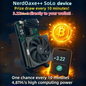 <strong>2025</strong> New Bitaxe NerdQaxe++ 4.8TH/s - 15J/Th, 68W Power Consumption, 4xBM1370 Chips, 2.4G WiFi, Open-Source solo - Product Image 1