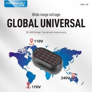 KONFULON 2024, superventas, nuevo cargador de energía de alta velocidad de 100W con 20 * salidas USB para múltiples dispositivos de carga rápida - Product Image 3