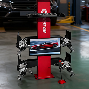 Allineamento delle ruote 3D a doppio schermo con sistema americano Johnbean macchina avanzata di allineamento a quattro ruote - Product Image 5