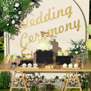 Đen Acrylic <span class=keywords><strong>Cube</strong></span> hiển thị làm tổ bảng với rỗng dưới Đứng tự chọn thực phẩm bảng cho khách sạn & nhà hàng nhà máy cung cấp - Product Image 2