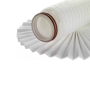 Ev ticari kullanım için yüksek verimli filtrasyon ile 5 inç pileli PP membran kartuş filtreleri 0.1/0.2 mikron su filtresi - Product Image 1