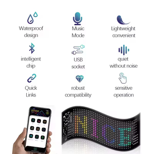 <strong>LED</strong> Matrix Pixel Panel DIY <strong>RGB</strong> Custom Animation Programmable Car Truck Advertising Logo Light App Control Devil Eye Lamp - Product Image 6