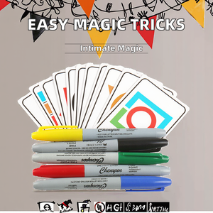 קל ללמוד בית ספר יסודי טריקים קסומים פשוטים אביזרי ניבוי טלפאטי גניבת מוח עם נייר צבעוני לקוסמים - Product Image 2