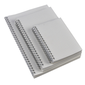 Papel de cuadrícula gruesa A5, cubierta de PP transparente, cuaderno en espiral, gráfico de papel, diario en espiral, 160 páginas para estudiantes - Product Image 1