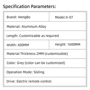 Tự động trượt trackless wheelless nhôm treo cantilever cổng Heavy Duty cho nhà máy nhà khách sạn Công viên kho sử dụng - Product Image 3