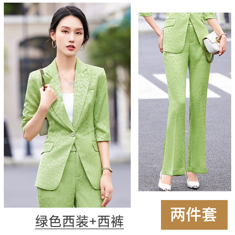 Pantalones verdes Top verde