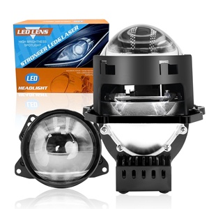 Chenlang 120W Laser White Double Lens Bi <strong>Led</strong> Projector 3 Inch Dual <strong>Led</strong> Plus Laser Retrofit Kit Bulb <strong>Led</strong> Headlight Projector Lens - Product Image 1