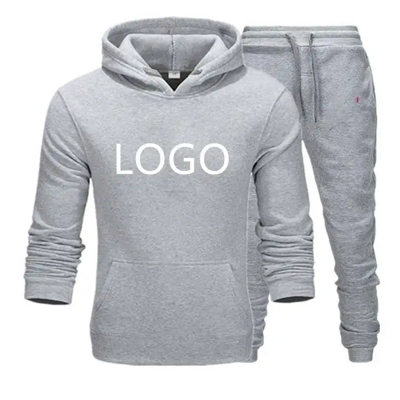 Hombres Deportes Logotipo Personalizado Peso Pesado traje de los hombres Moda Jogging Traje Hombre Ropa Fit Drop Shoulder Blank Hombres Sudadera con capucha