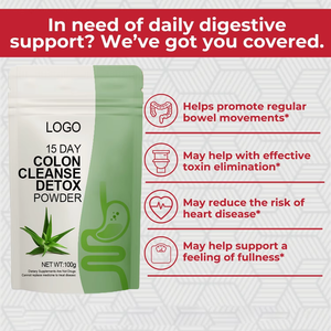 Vinaigre de cidre de pomme de haute qualité 15 jours Foie Colon Cleanse Detox Powder Soutient l'immunité de digestion des adultes pour les femmes enceintes - Product Image 5