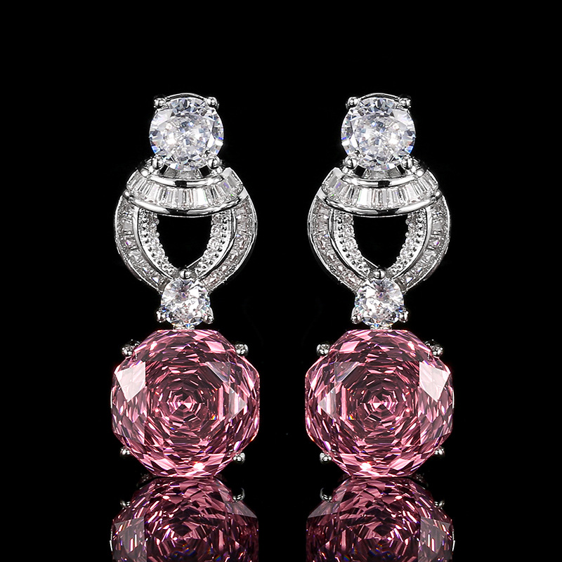Dried rose ear studs
