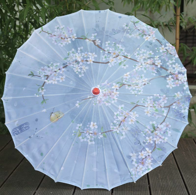 Japanese Chinese Ceiling Decoration Umbrellas Craft Dance Props Parasols Handmade Silk Oiled Paper Umbrella