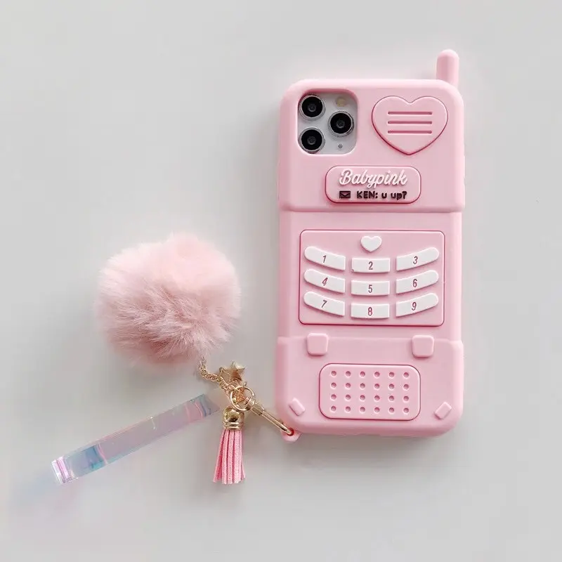 Funda rosa para teléfono móvil huawei, carcasa de silicona con forma de palma para iphone 12, 13 pro max, 12