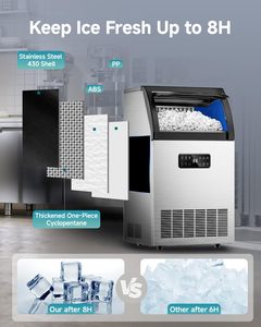 Euhomy 105lbs/24h thép không gỉ dưới truy cập thương mại <span class=keywords><strong>Ice</strong></span> Máy <span class=keywords><strong>Maker</strong></span> <span class=keywords><strong>Ice</strong></span> <span class=keywords><strong>Maker</strong></span> khách hàng thương mại máy - Product Image 6