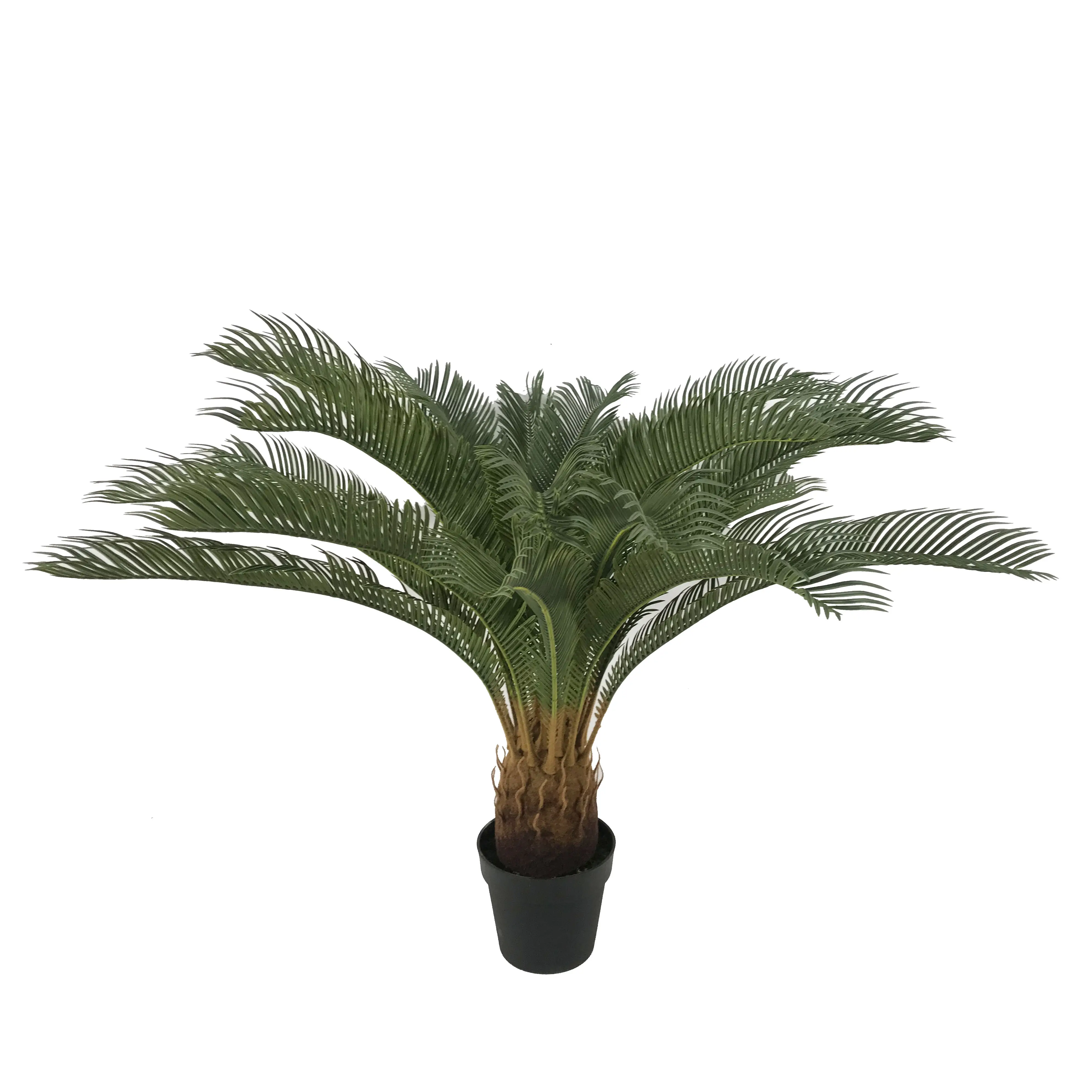 Decorazioni per la casa pianta artificiale cycas sago bonsai cycas revoluta pianta artigianato palme cycas revoluta palma con vaso