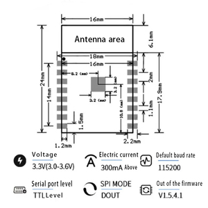 Lorida <strong>ESP8266</strong>-12S <strong>ESP12S</strong> esp 12s esp-12s serial port wireless control <strong>wifi</strong> <strong>module</strong> nodemcu <strong>esp8266</strong> esp 12s esp-12s