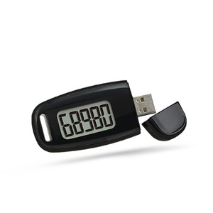 3D Sensor <strong>Step</strong> <strong>Counter</strong> <strong>with</strong> USB Charging &amp; Backlight 10 <strong>Steps</strong> False Correction Rechargeable Battery <strong>with</strong> Clip Lanyard (Included)
