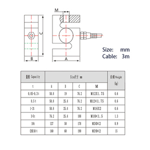 Hochpräzise Kraft sensoren und Wägezellen Kraft sensor vom Typ S Kompression kraft wandler für Feder ermüdung tests