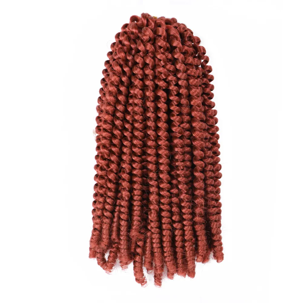 New Color Spring Twist Kinky Curly Crochet Braids Hair Extensions Synthetic Braiding Attachment 8" Hair Bulk Passion Twist