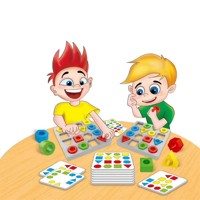 Jogo de tabela de blocos de reconhecimento, blocos de cognição, brinquedo montessori, formato geométrico, jogo de tabuleiro