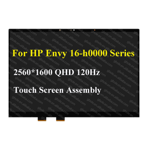 HP ENVY 16-H için 16 "QHD + IPS LED LCD dokunmatik ekran 120HZ LCD meclisi ekran DIGITIZER değiştirme 2560X1600 - Product Image 1