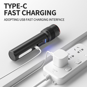 <span class=keywords><strong>LED</strong></span> hợp kim nhôm zoom đèn pin với USB sạc IP65 đánh giá ngân hàng điện đèn pin & ngọn đuốc - Product Image 6