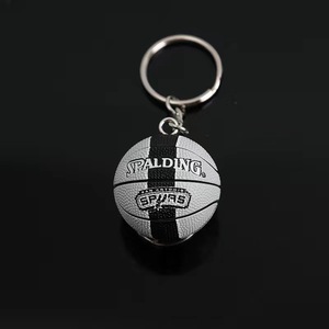 พวงกุญแจยางพร้อม LEBRON และ Lakers พวงกุญแจทรงกลมสำหรับแฟนบาสเก็ตบอล - Product Image 3