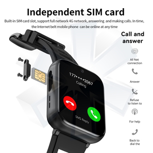 2023 inç tam yuvarlak büyük ekran SIM kart yuvası ile akıllı saat Android 2.08 4G 4GB RAM 64GB ROM WiFi GPS 4G akıllı saat qq - Product Image 6