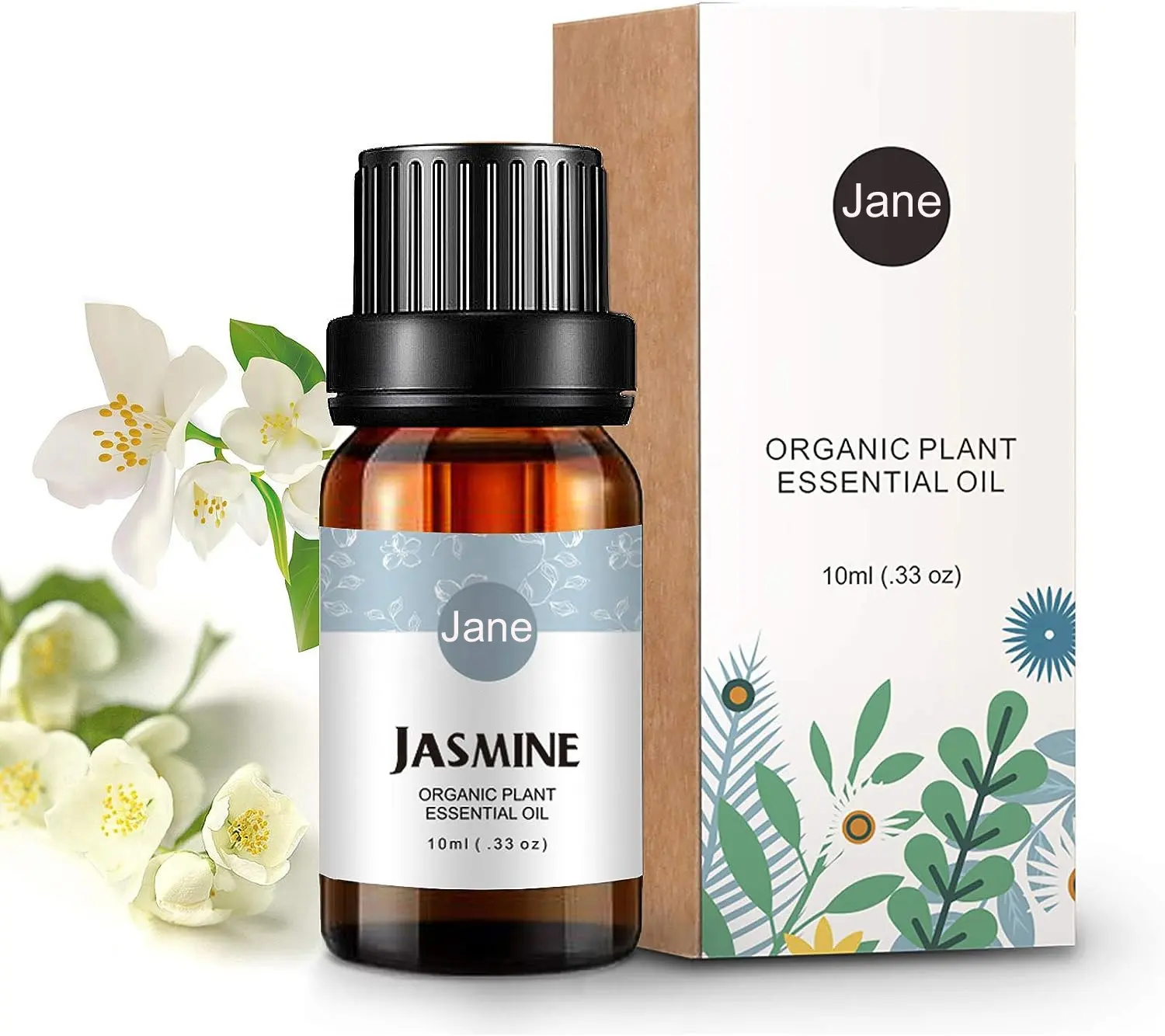 Huile essentielle de jasmin 100% huile essentielle de plante d'aromathérapie bio pure pour diffuseur savon bougies massage soins de la peau parfums