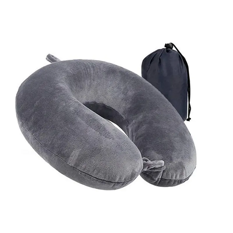 Wholesale OEM Sleeping Rest Cushion Camping Luxury Compact Lightweight memory foam travel neck pillow