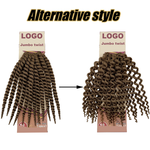 Bán Sỉ Đồ Chơi Tóc Bện Xoắn <span class=keywords><strong>Jumbo</strong></span> 12Inch 2 Lần Eve Bộ Sưu Tập Tóc Bện Tự Nhiên Châu Phi Tóc Móc Xoắn Kiểu Senegal Cho Trẻ Em - Product Image 3