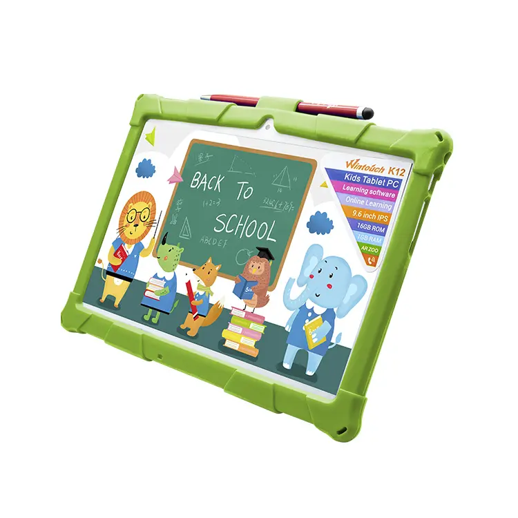 Wintouch Tablet da 10 pollici per bambini Tablet per bambini con doppia Sim Card con penna stilo 1 + 16 Tablet per bambini