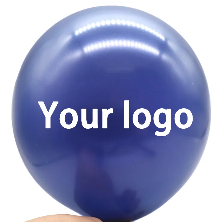 Globos de látex personalizados con diseño de logotipo, Globo de helio personalizado con impresión de logotipo de la empresa, venta al por mayor