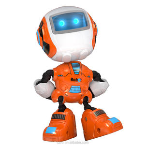 智能机器人玩具早教人声发光可爱合金感应q版机器人电子玩具 - Product Image 1