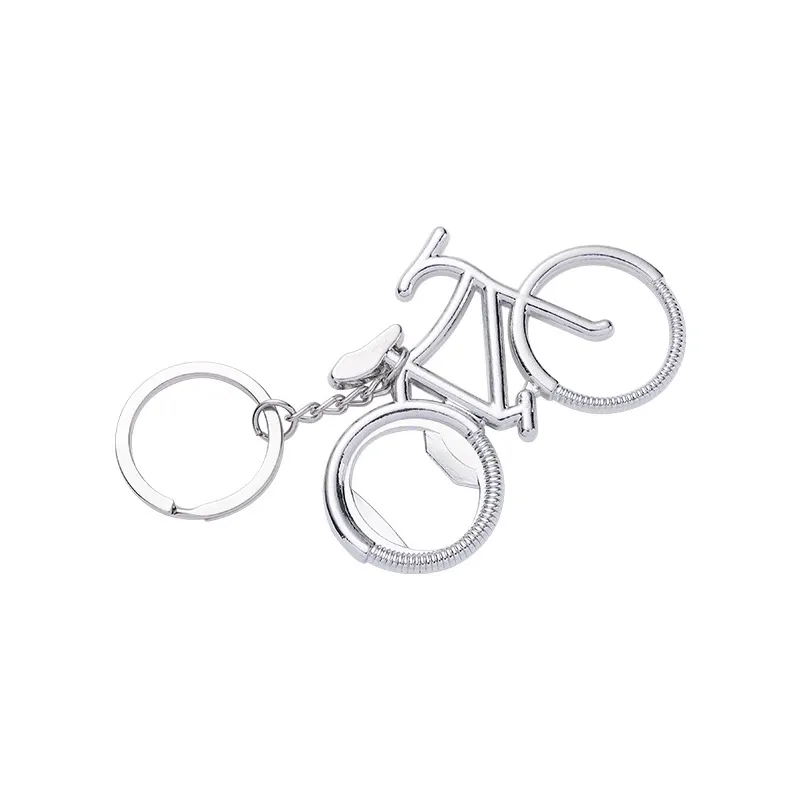 creative metal sports bike bottle opener promotional stainless steel keychain bicycle bottle opener