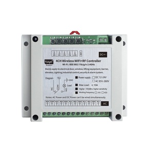 AC85-260V TUYA 2.4G WIFI + RF Motor Control Panel für Garagentor Smart 4CH WIFI Empfänger Modul für Home Automation - Product Image 2