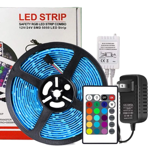 מפעל מחיר smd5050 12v 24v 9w 14.4w <span class=keywords><strong>rgb</strong></span> led רצועת אור 5m רול טלוויזיה תאורה אחורית עם <span class=keywords><strong>ir</strong></span> מרחוק בקר