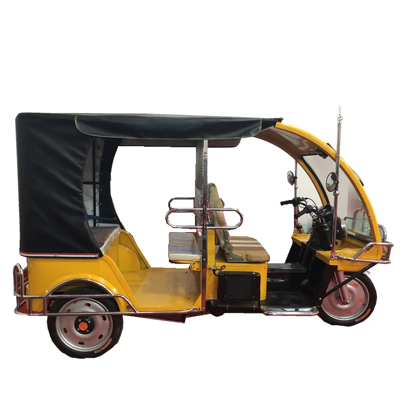 Triciclo de pasajeros motorizado de 150cc con gasolina de alta potencia para adultos Alternativa de rickshaw elegante
