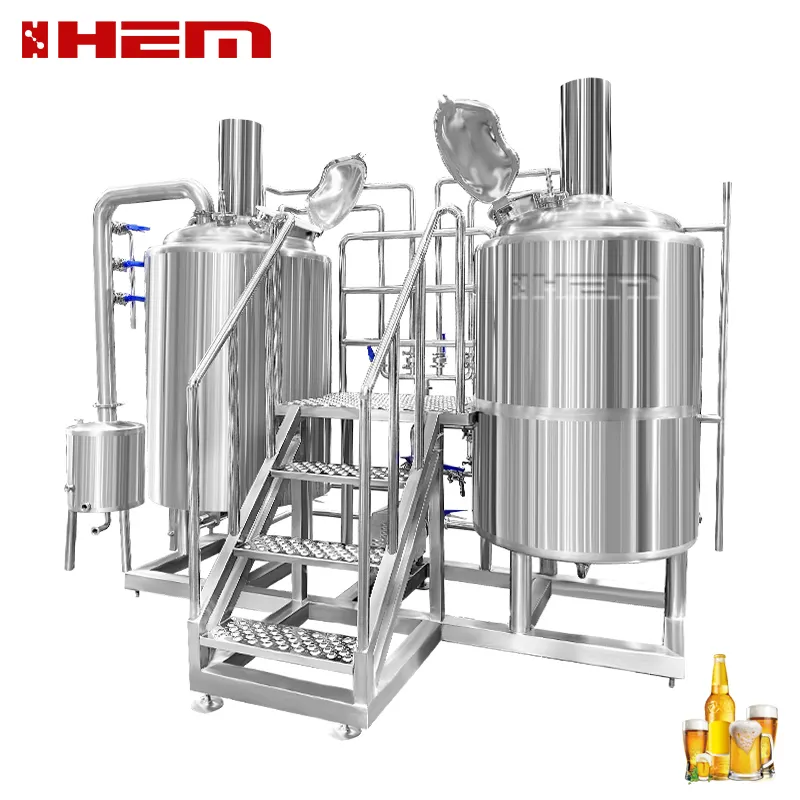 Alta Qualidade Equipamento Da Cervejaria 200L 300L 500L 800L 1000L Beer Brewing Equipment Turnkey Projeto Para Venda