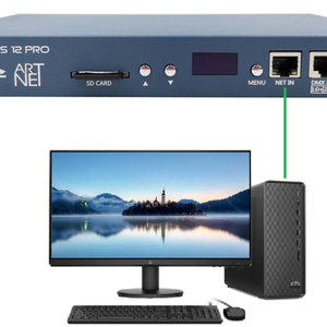 Светодиодный контроллер Ethernet SPI/DMX512 RGB RGBW Artnet для пиксельного освещения SPI, большой проект 6612, 12 портов, 12-канальный контроллер DMX - Product Image 1