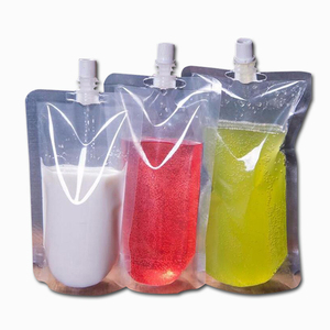 Emme nozulu ile özel 100ml-400ml PET Pet Doy torbalar ve su suyu şarap için emzik Stand up - Product Image 4