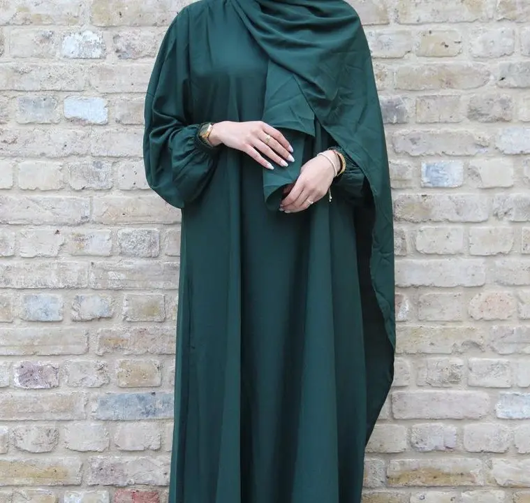 Offre Spéciale Robe femme 2023 quotidien Europe et États-Unis Robe femme musulmane grande taille Moyen-Orient arabe couleur unie