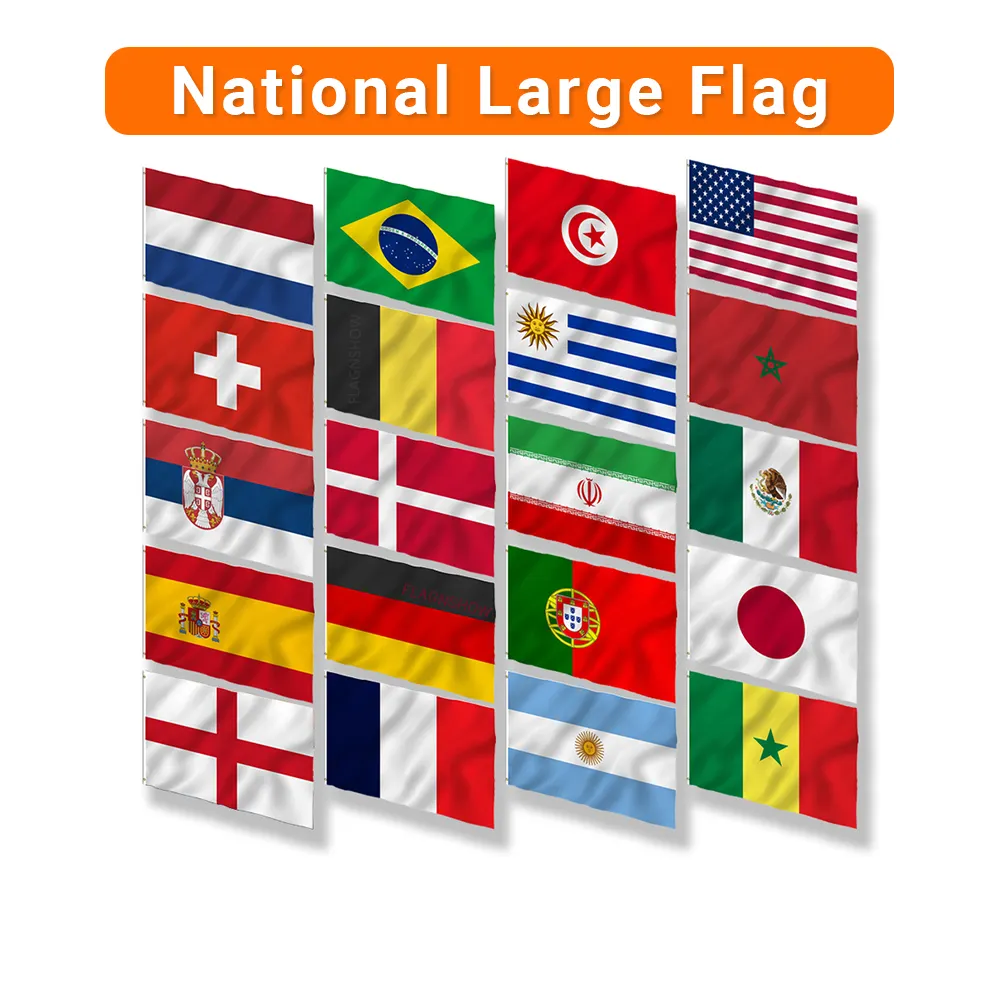 Flagnshow 2x3 3 x5ft grande bandiera nazionale in poliestere