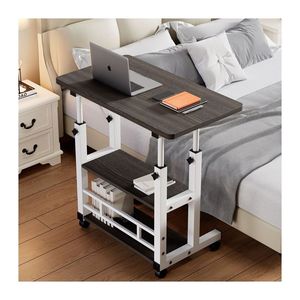 Mesita de noche movible Simple dormitorio perezoso mesa de ordenador hogar elevación ordenador Escritorio de oficina - Product Image 3