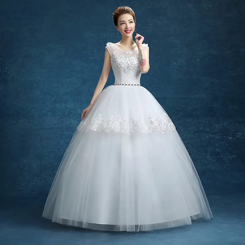 Высококачественное женское свадебное платье с рукавом-жилетом вечернее платье из белой ткани свадебные платья